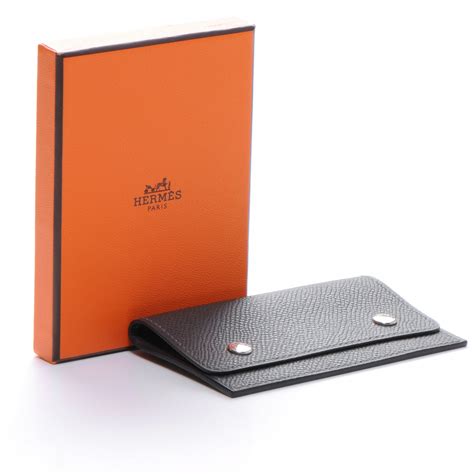 business card holder hermes|Hermes card holder women.